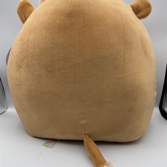 Squishmallow 14” Griella The Brown Cow Rainbow Spot Belly Pink Nose Easter Plush - Picture 5 of 6